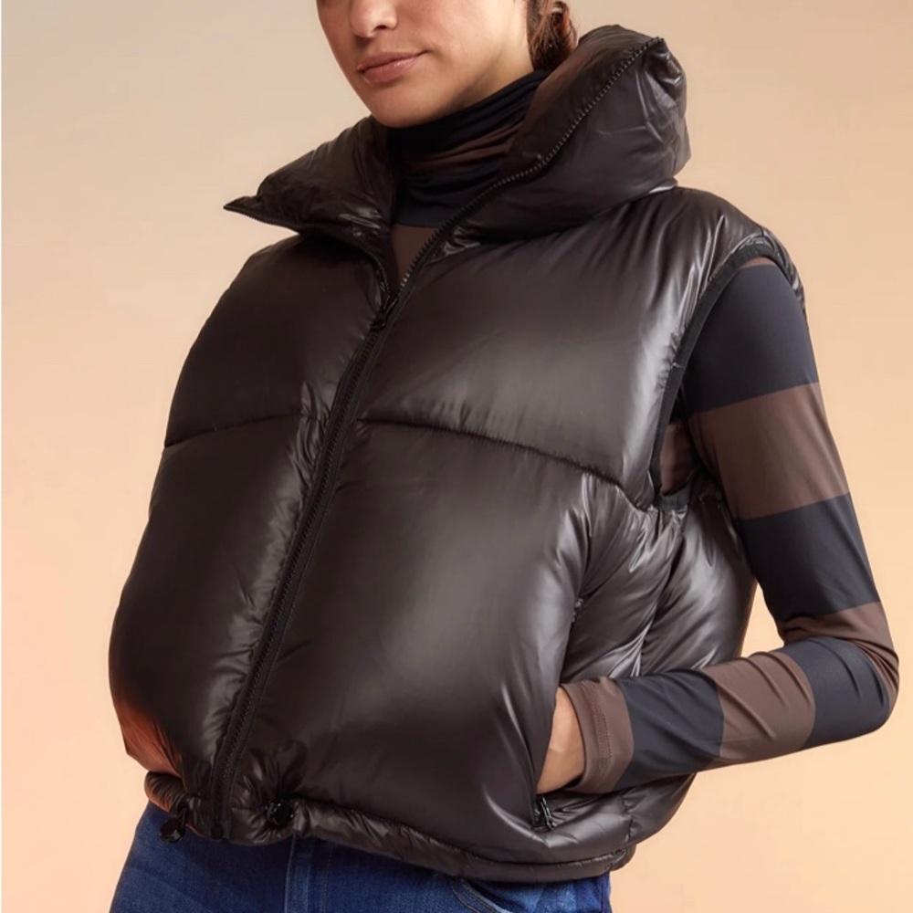 Cynthia Rowley Nylon Puffer Vest - Picture 2 of 3